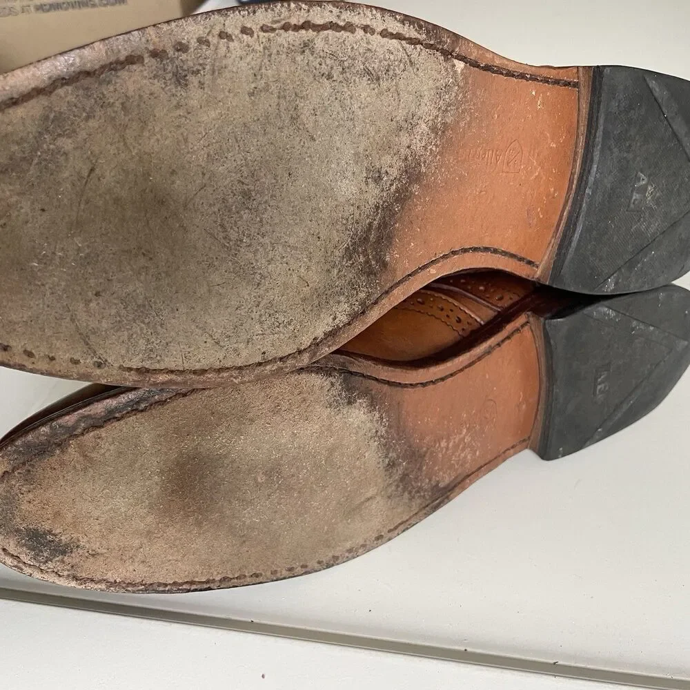 Allen Edmonds 8 D‎ McAllister Wingtip Oxford Dress Shoes Walnut Brown Leather